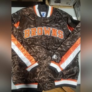 Cleveland Browns NFL Satin Starter 50 Varsity Jacket
